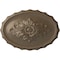 Ekena Millwork Oxford Ceiling Medallion, Hand-Painted Warm Silver, 16 7/8"W x 11 3/4"H x 1 1/2"P CM16OXWSS - alternate 1